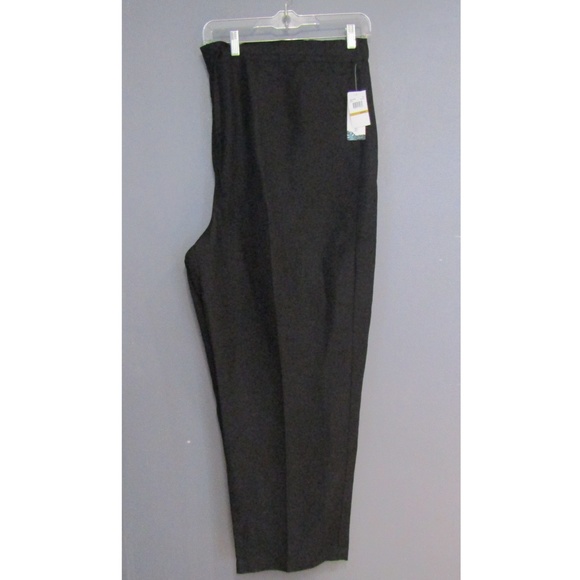 NEW Cubavera Linen Blend Black Pants Size 4XB - Picture 2 of 8